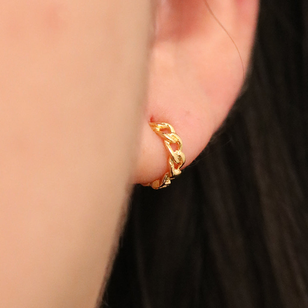 8mm Rope Huggie Earrings