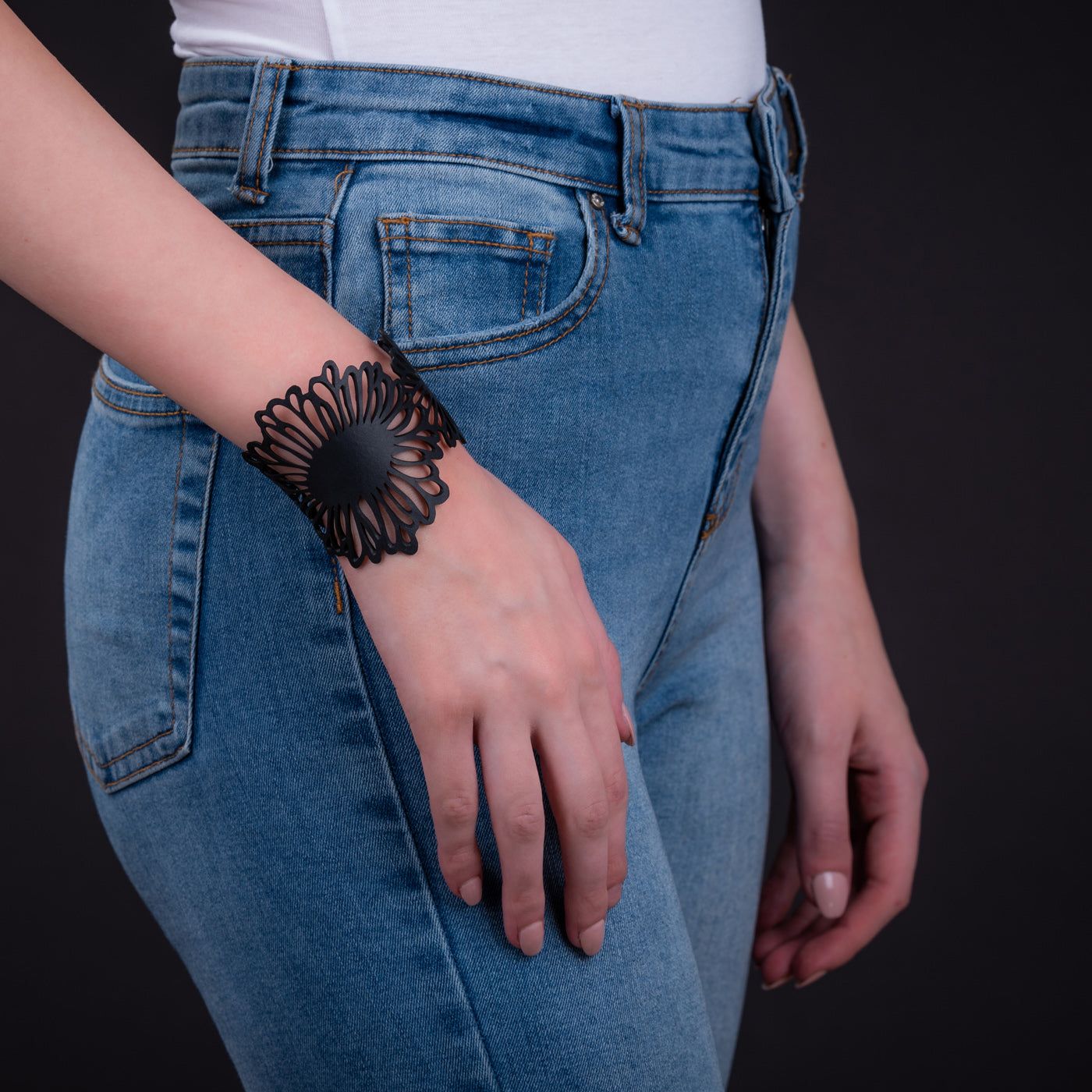 Dandelion Upcycled Flower Bracelet