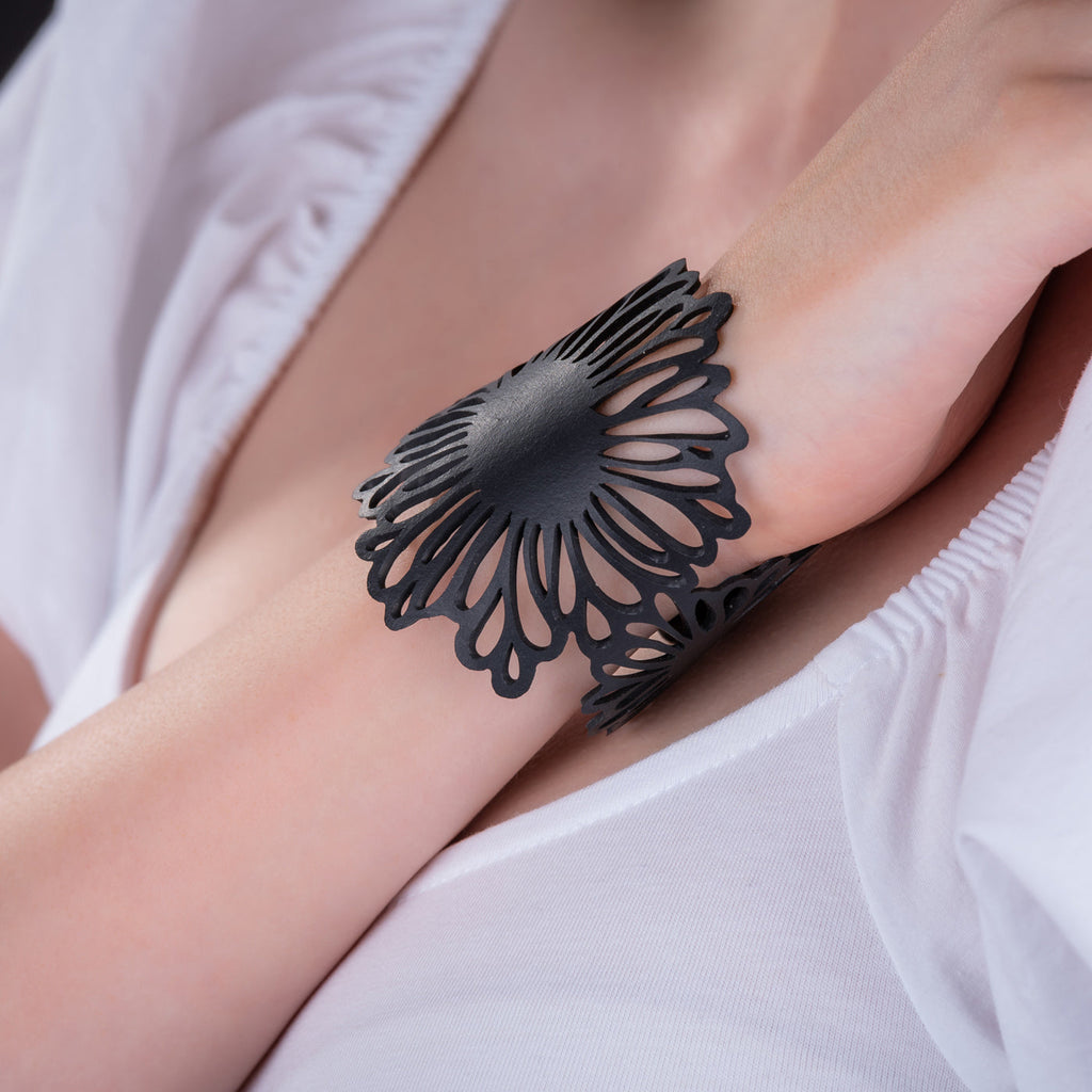 Dandelion Upcycled Flower Bracelet