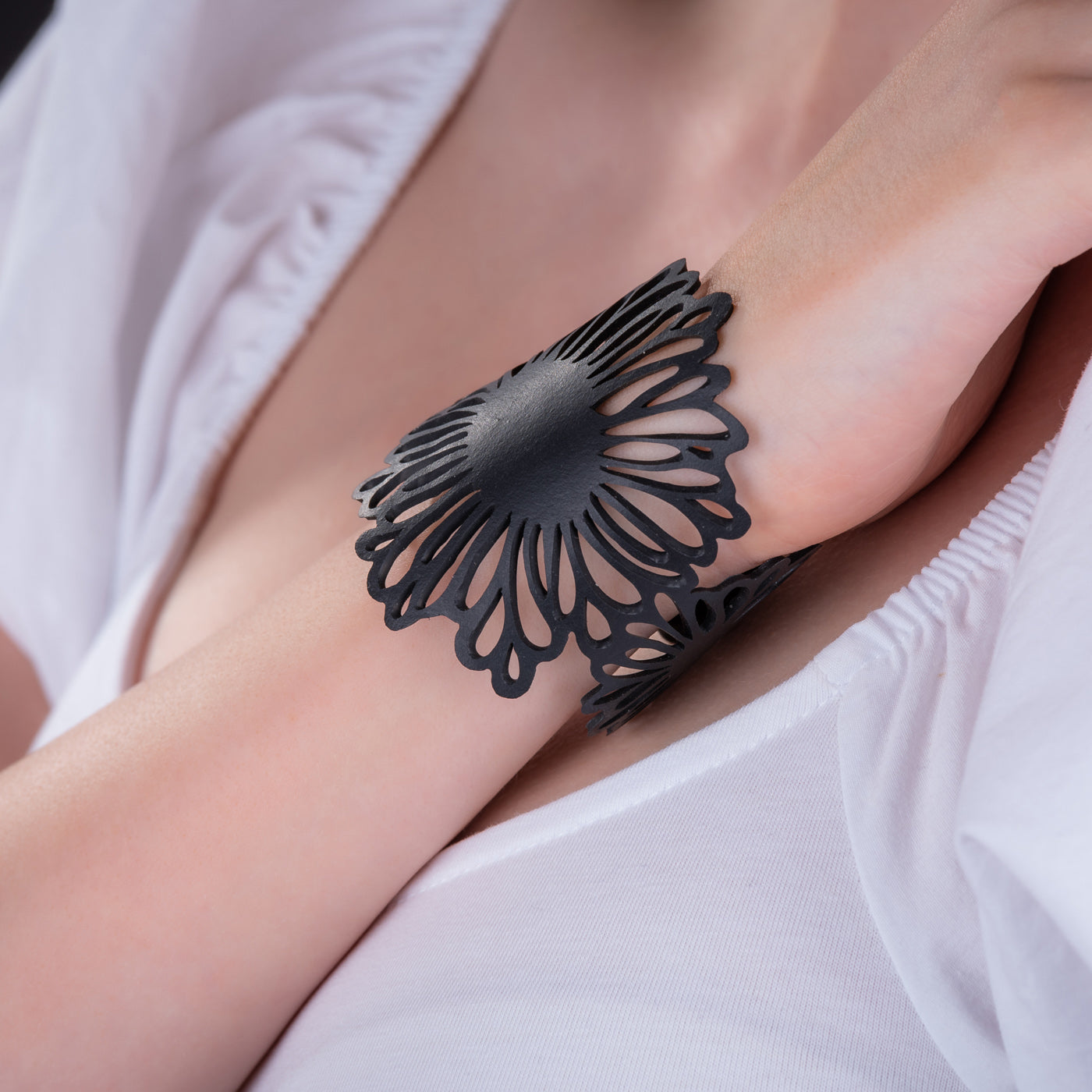 Dandelion Upcycled Flower Bracelet